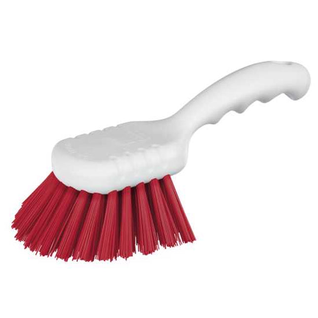Scrubbing Brush Short Handle Red Fill-Order Unit = Each