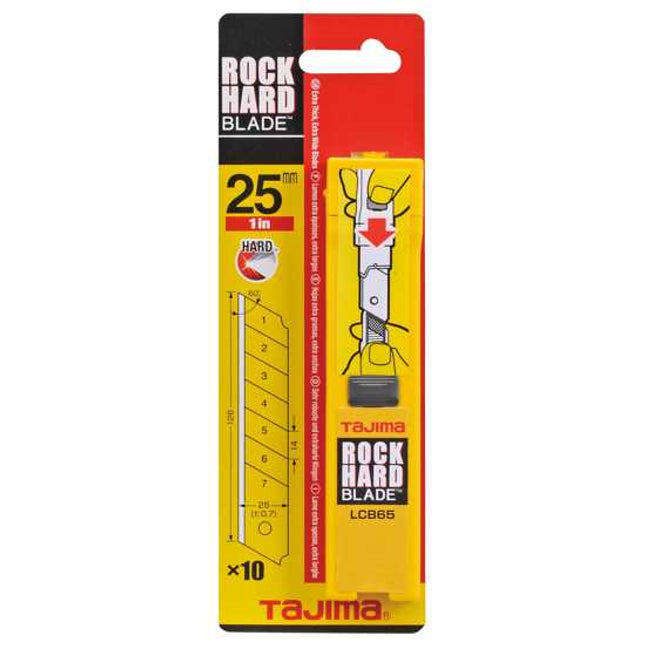 tajima lcb 65 snap off blade 25 x 100 x 0 7 mm 10 pkx 10 box pack