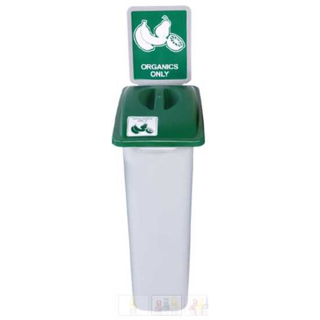 Waste Watcher Solid Bin Green 72L (Each)