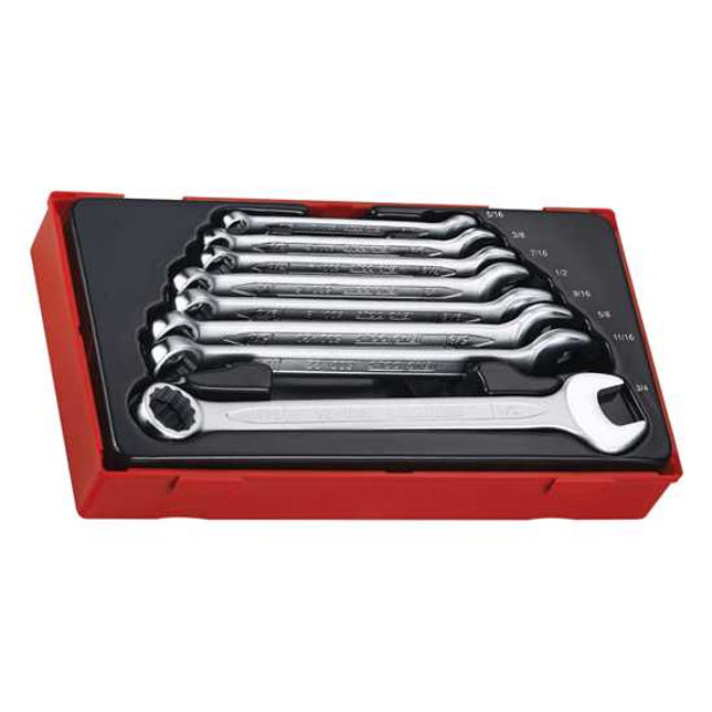 teng 8 pc af comb spanner set tc tray 8 pc each