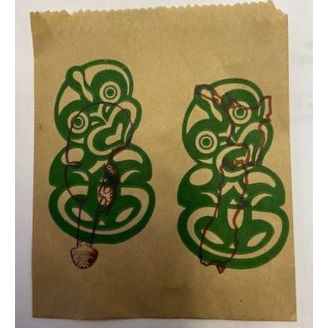 tiki souvenir paper bags 100 x 125 mm 1000 pack