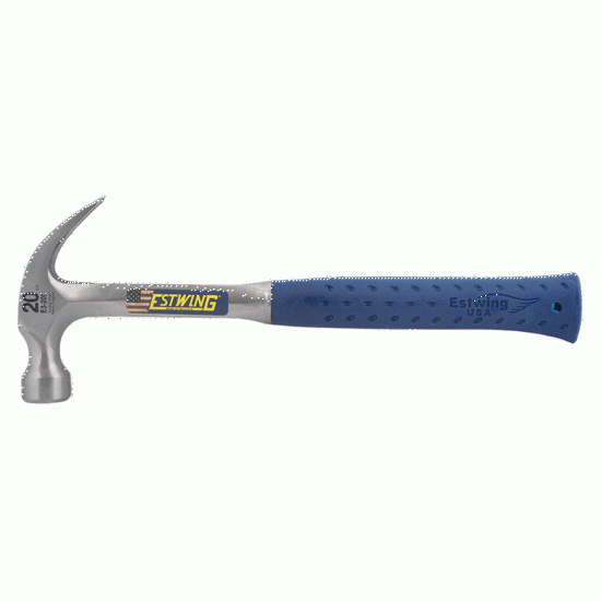 estwing curved claw hammer with vinyl grip 20 oz each