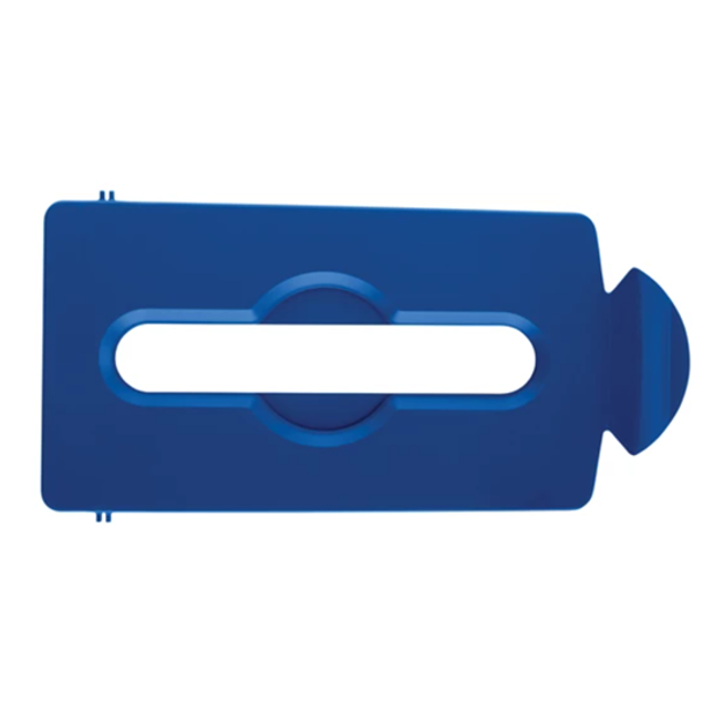 Slim Jim Recycling Station Blue Slot Lid Insert (Each)