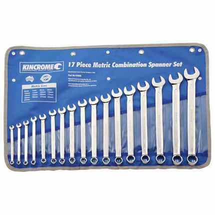 kincrome 17 piece combination spanner set metric each