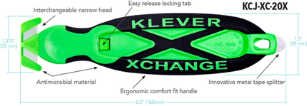 kleen x change safety cutter narrow head kk 031 each