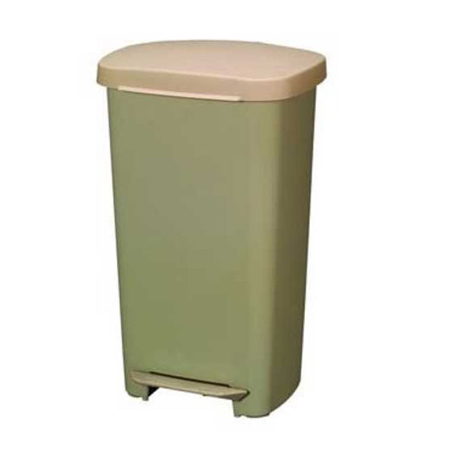 Logisticx Step n Lift Rubbish Bin with Lid 50L-375mm L x 385mm W x 655mm-Each