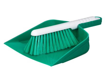 Browns Brush & Dustpan Set Green-Each