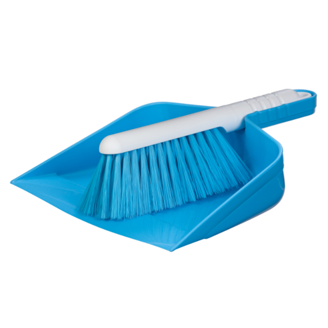 Browns Brush & Dustpan Set Blue-Each