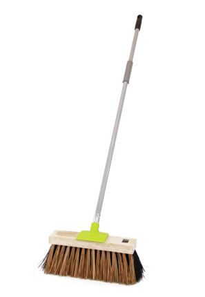 Browns Yard Broom 14CFB Cane/F Bassine Complete-Each