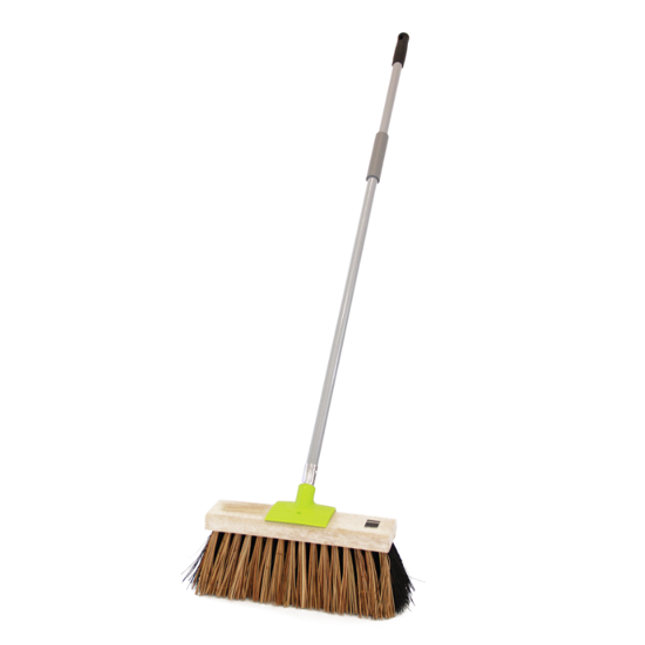 Browns Yard Broom 14CFB Cane/F Bassine Complete-Each