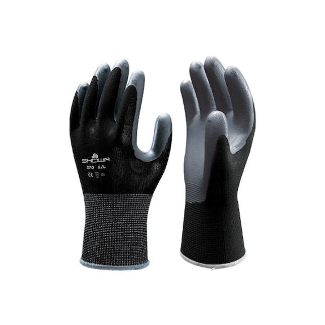 showa 370 gloves black
