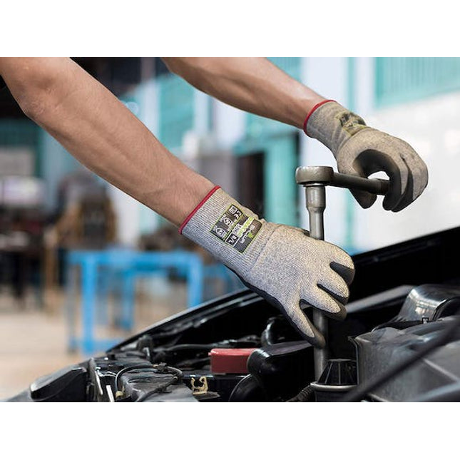 showa 386 duracoil microporous gloves nitrile finger