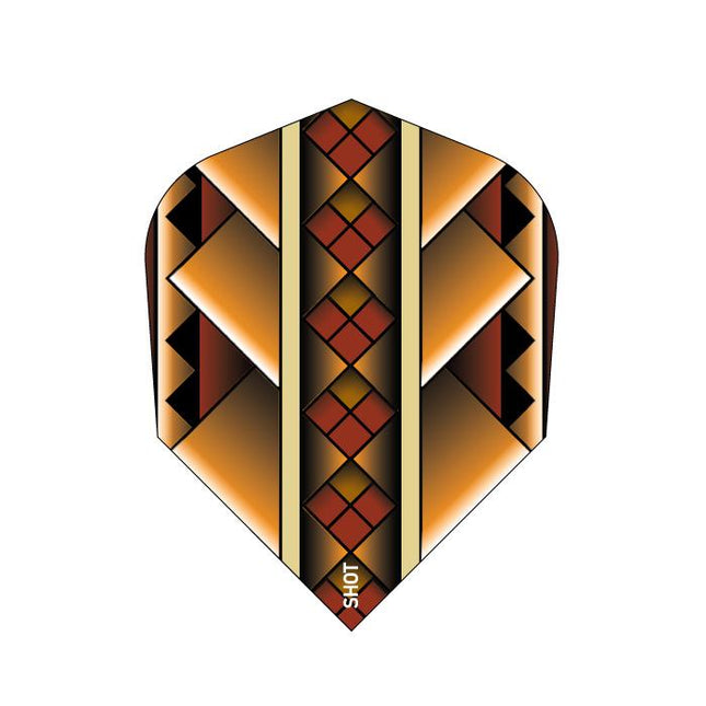 scimitar orange dart flight set small standard