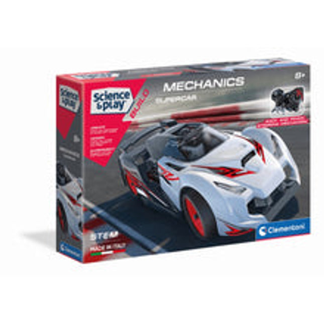 science play build mechanics laboratory supercar