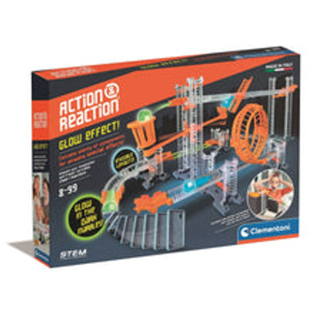 action reaction glow effect