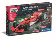 science play build mechanics racing cars