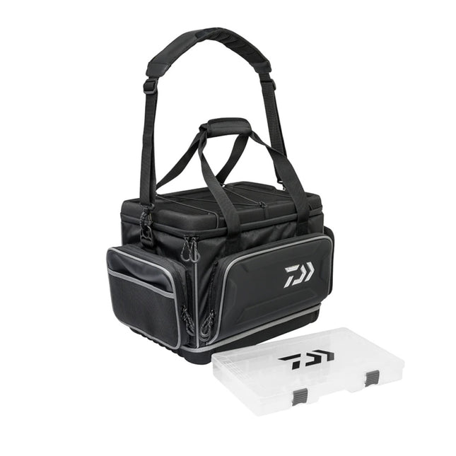 daiwa hard top tackle bag black
