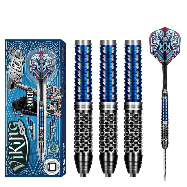 viking raven steel tip dart set 90 tungste 22gm