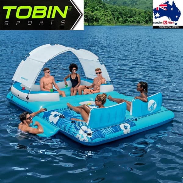 NEW Tobin Sports 6-Person Tropical Breeze Inflatable Island x
