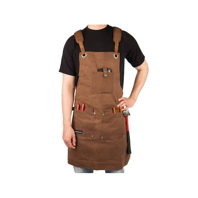 work apron heavy duty waxed canvas