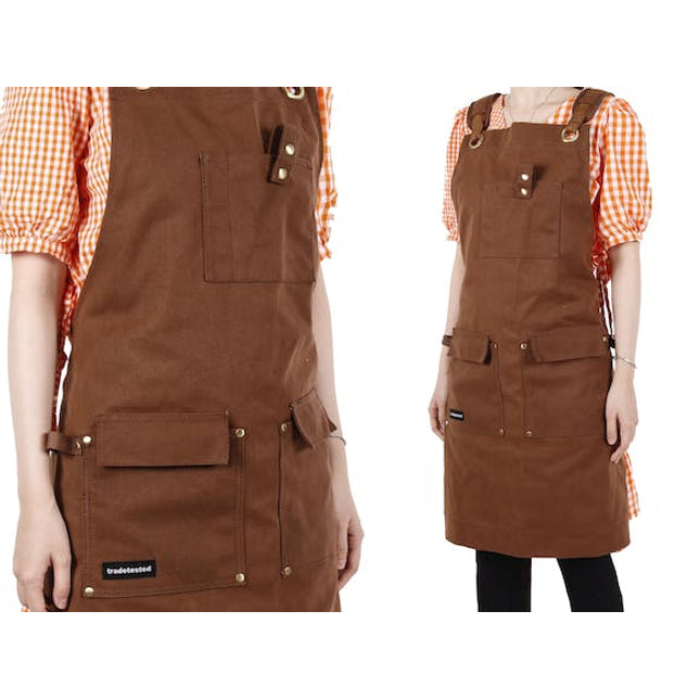 work apron heavy duty waxed canvas