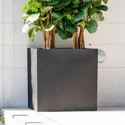 cubo fiberstone planter black 216 l