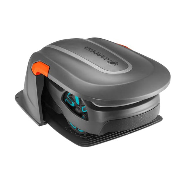 gardena robotic lawnmower garage