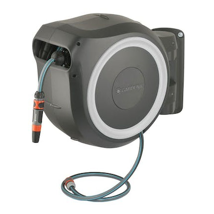 gardena roll up wall mount hose reel box 35 m