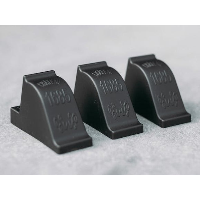 wine barrel feet 3 pack black