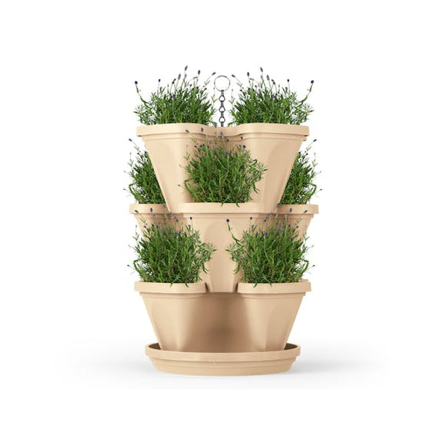 hanging garden planter stackable set of 3
