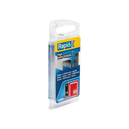 rapid finewire mini staples galvanised 53 14 pack of 1080