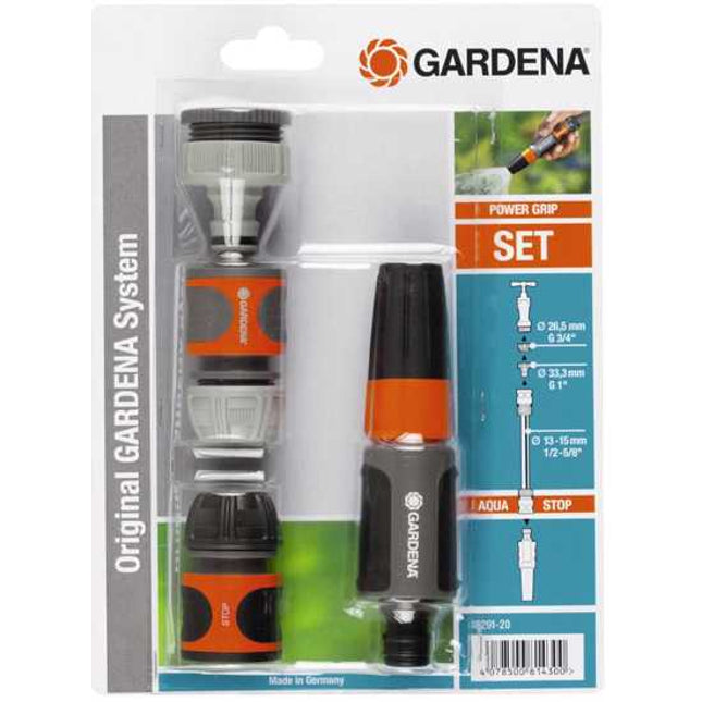gardena maxi flo basic hose set 19 mm