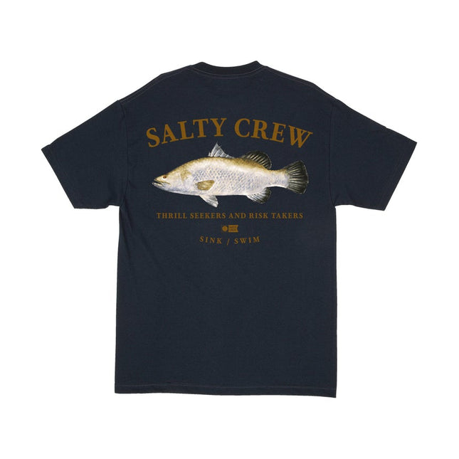 salty crew barra short sleeve tee navy xl