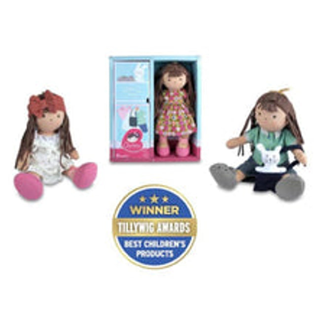 sofia jointed dressable doll with extra clothing organic gift boxed