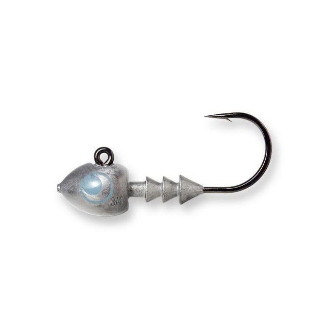 ocean angler uv jig head l shank blue 3 4oz 3 0