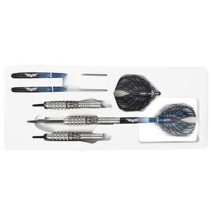 birds of prey kite steel tip dart set 80 tungsten barrels