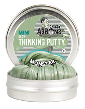 monster metallic grey green mini tin
