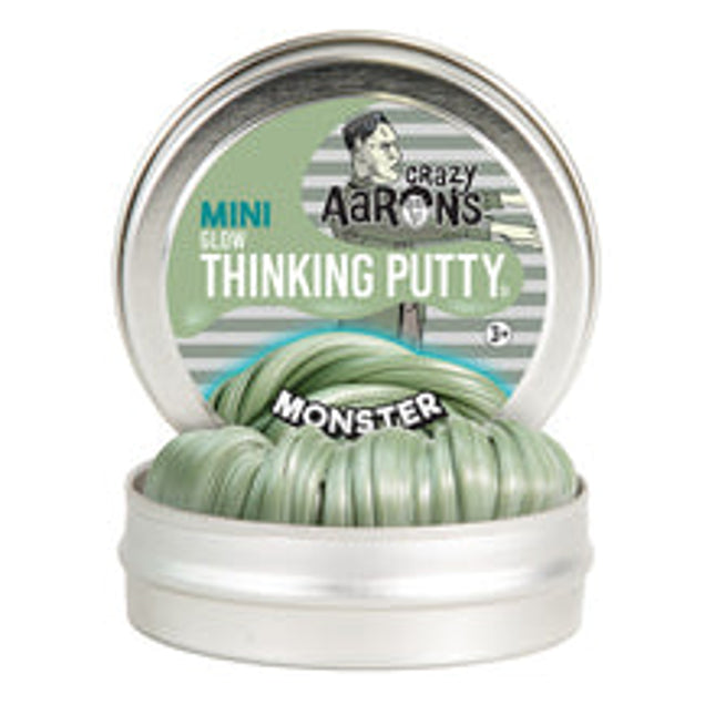 monster metallic grey green mini tin