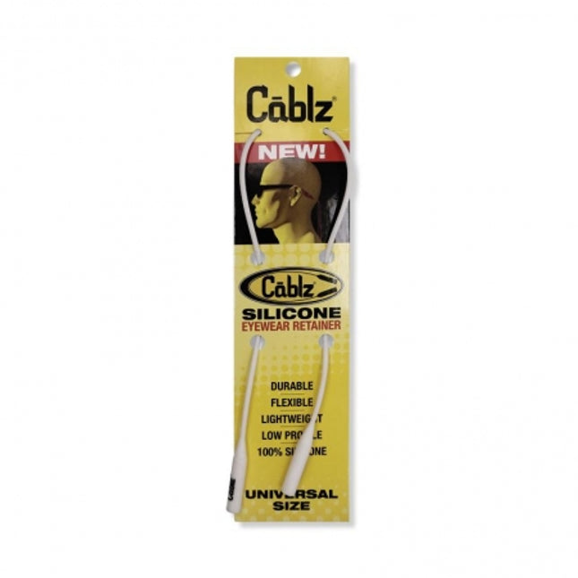 cablz sunglass retainer silicone white
