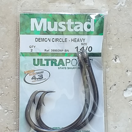 mustad demon circle 39950npbln 14 0