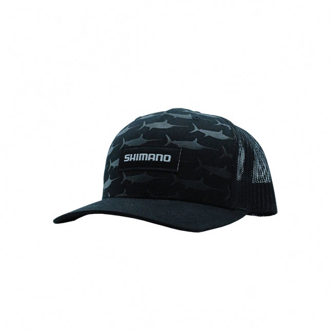 shimano embossed marlin cap black