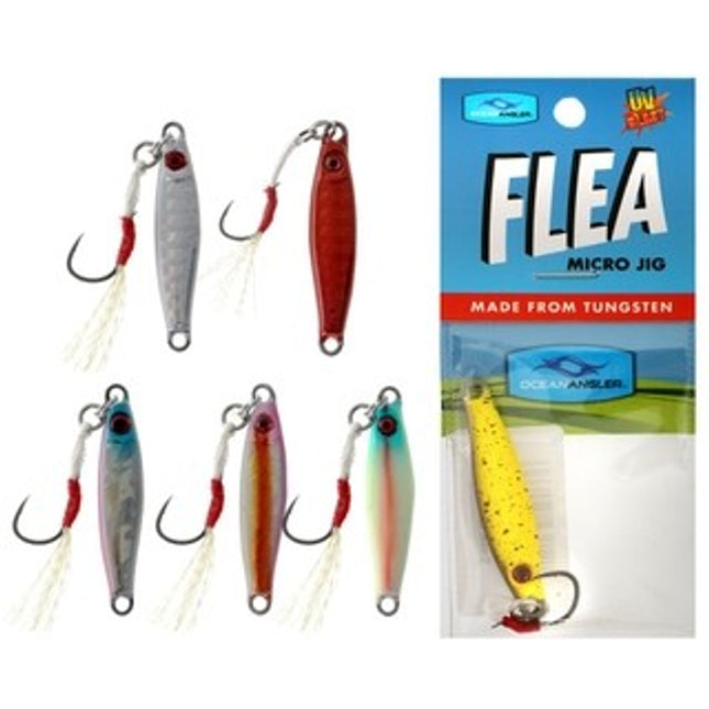 flea tungsten micro jig 14g orange