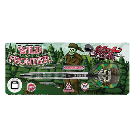 wild frontier trapper steel tip dart set 80 tungsten barrels