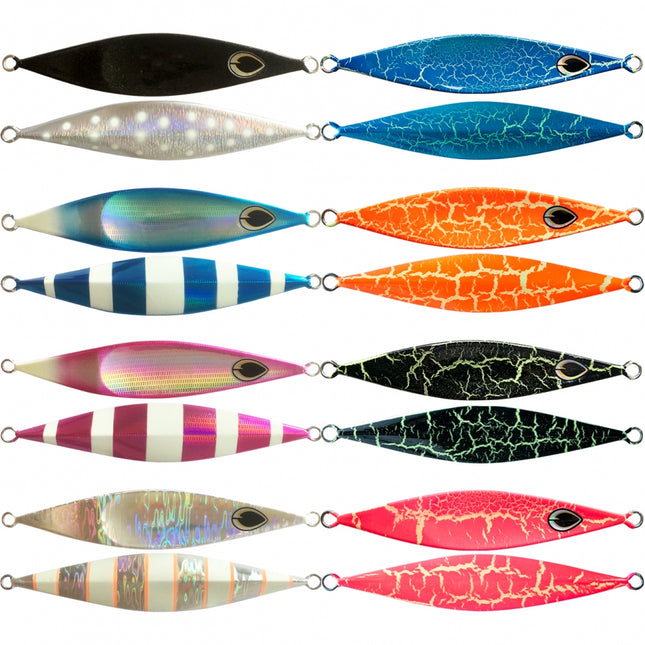 black magic flipper jig 80g sil orn lumo