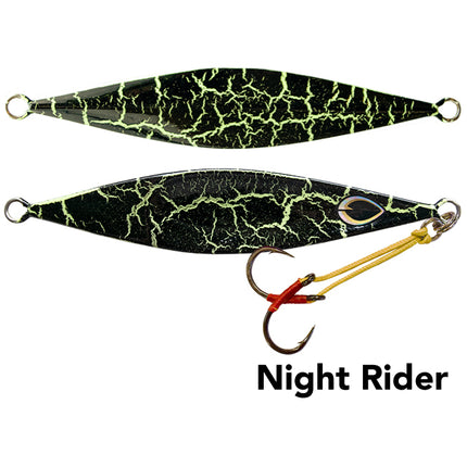black magic flipper jig 80g sil orn lumo
