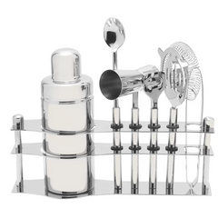 mikasa luxe bar tool set with stand 6 piece