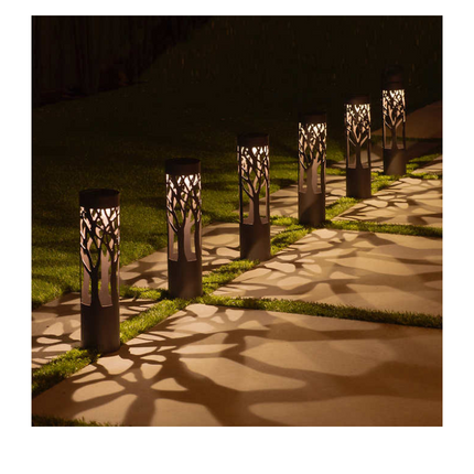 tommy bahama solar led pathway lights 6 pack