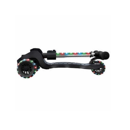 jetson saturn 3 wheel light up folding scooter black