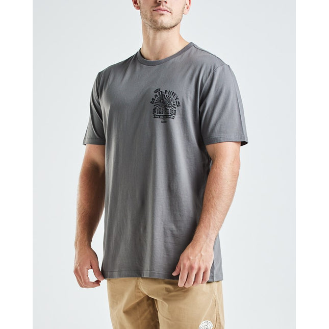 mad hueys drink quick ii ss tee charcoal size l