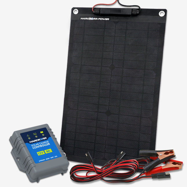 korr solar panel 15w 12v with croc skin